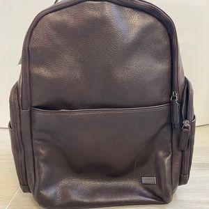 Bric’s Men’s Business Leather Backpack Brown